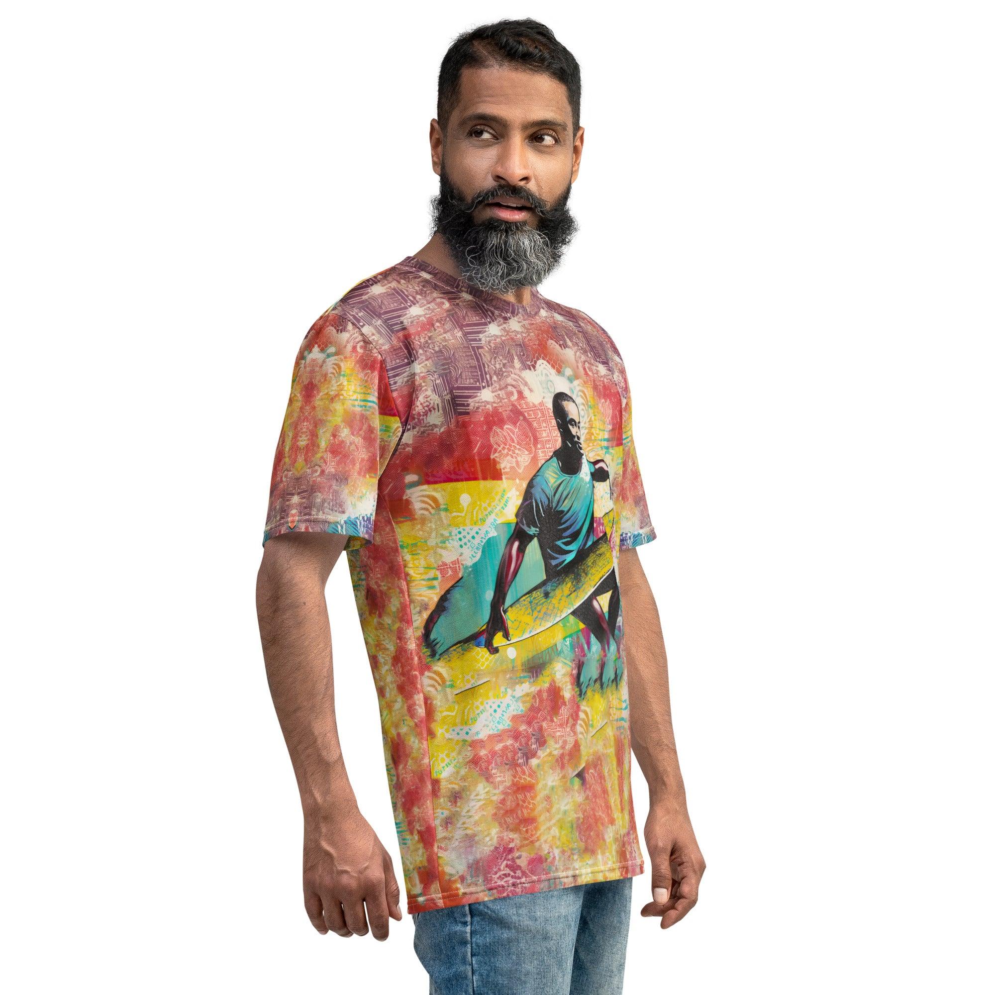 Eye-catching Surfing 1 45 Men's T-Shirt, featuring bold graphics, perfect for making a statement on or off the beach.