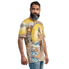 Surfing Wave All-Over Print Men's Crew Neck T-Shirt - Beyond T-shirts