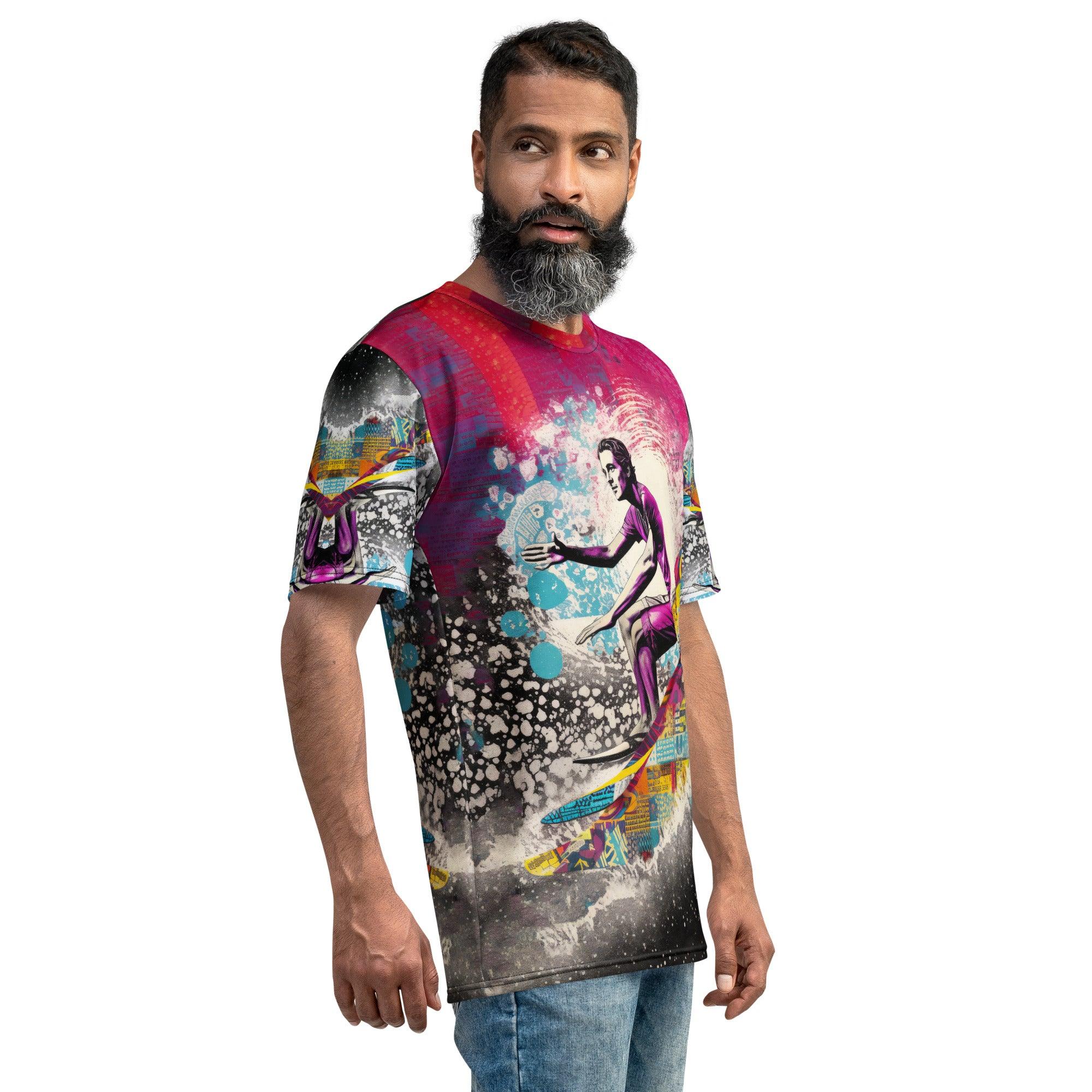 Catching Waves All-Over Print Men's Crew Neck T-Shirt - Beyond T-shirts