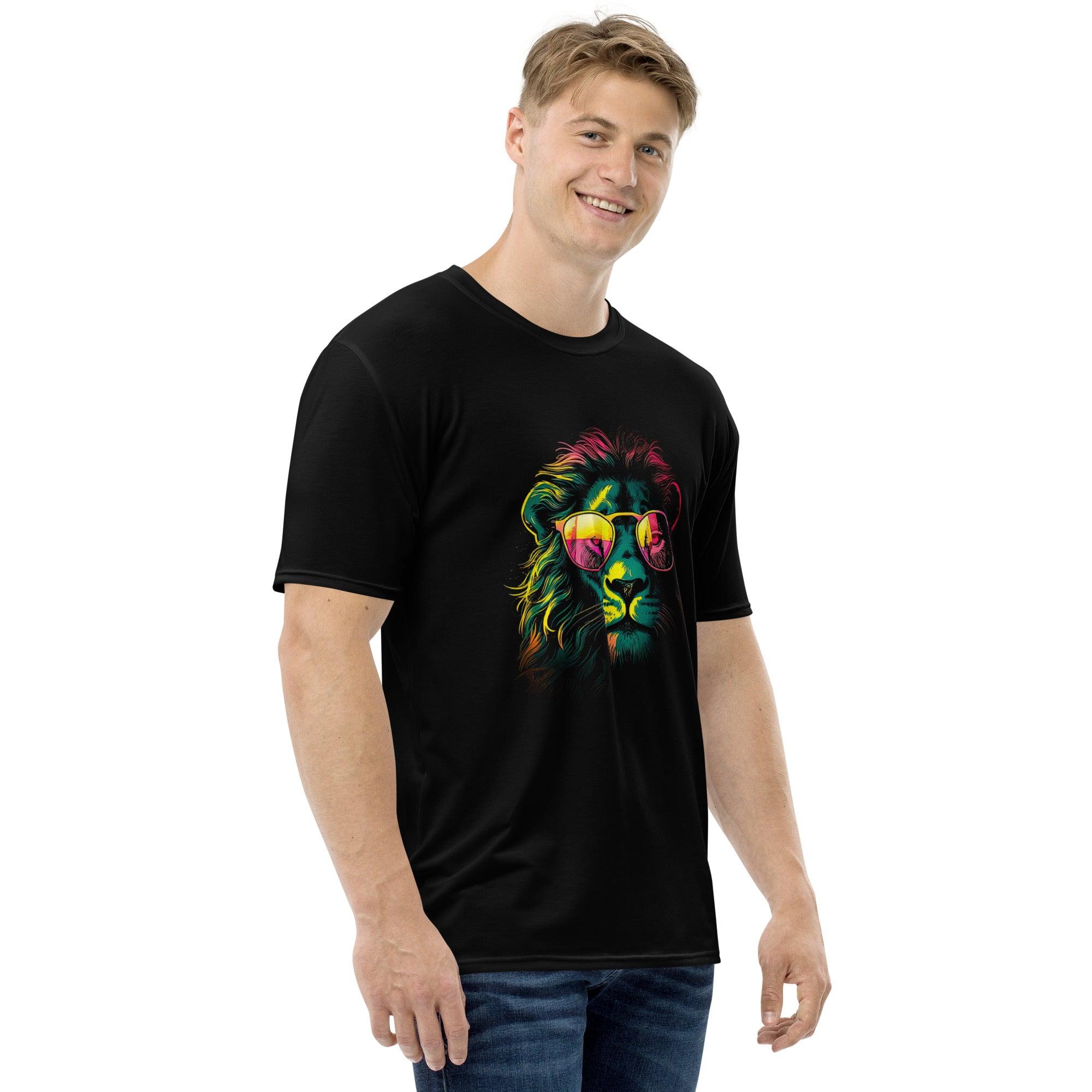 Roaring Lion All-Over Print Men's Crew Neck T-Shirt - Beyond T-shirts