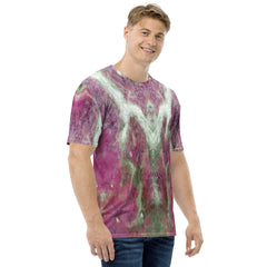 Oceanic Harmony Men's Natural Pattern Tee - Beyond T-shirts