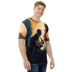 Music Mosaic: All-Over Print Men's Crew Neck Tee - Harmony Edition - Beyond T-shirts