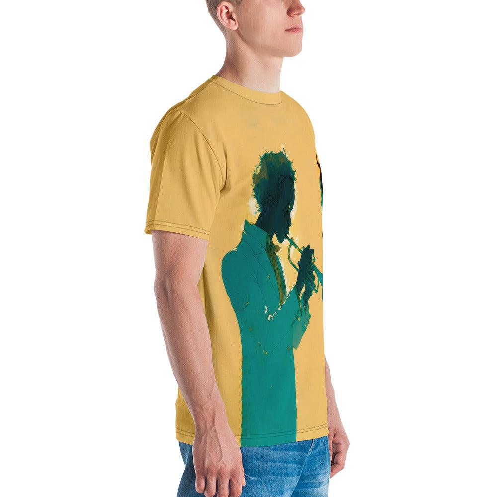 Jazz Saxophone Serenade All-Over Print Men's T-Shirt - Beyond T-shirts