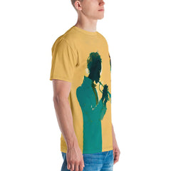 Jazz Saxophone Serenade All-Over Print Men's T-Shirt - Beyond T-shirts