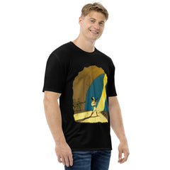 Jazz Saxophone Serenade All-Over Print Men's Crew Neck T-shirt - Beyond T-shirts