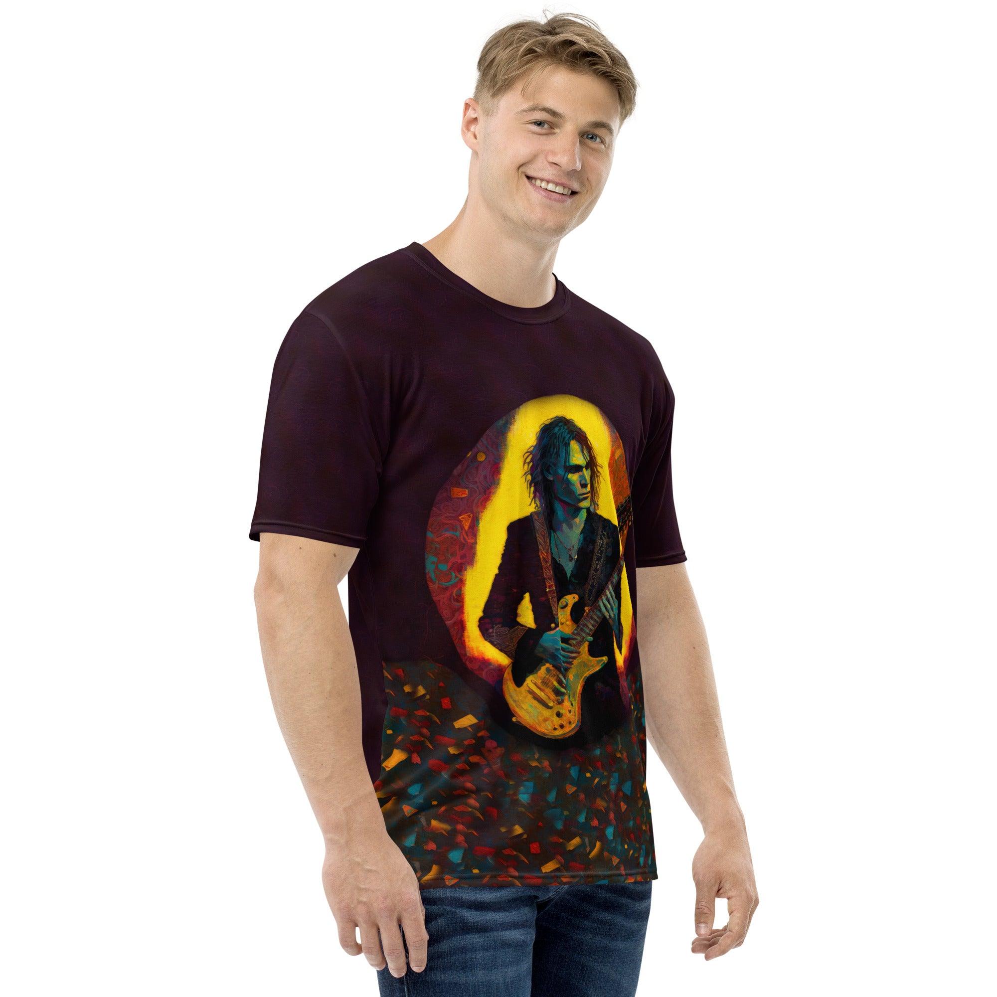 Funky Bass Guitar Groove All-Over Print Men's Crew Neck T-shirt - Beyond T-shirts