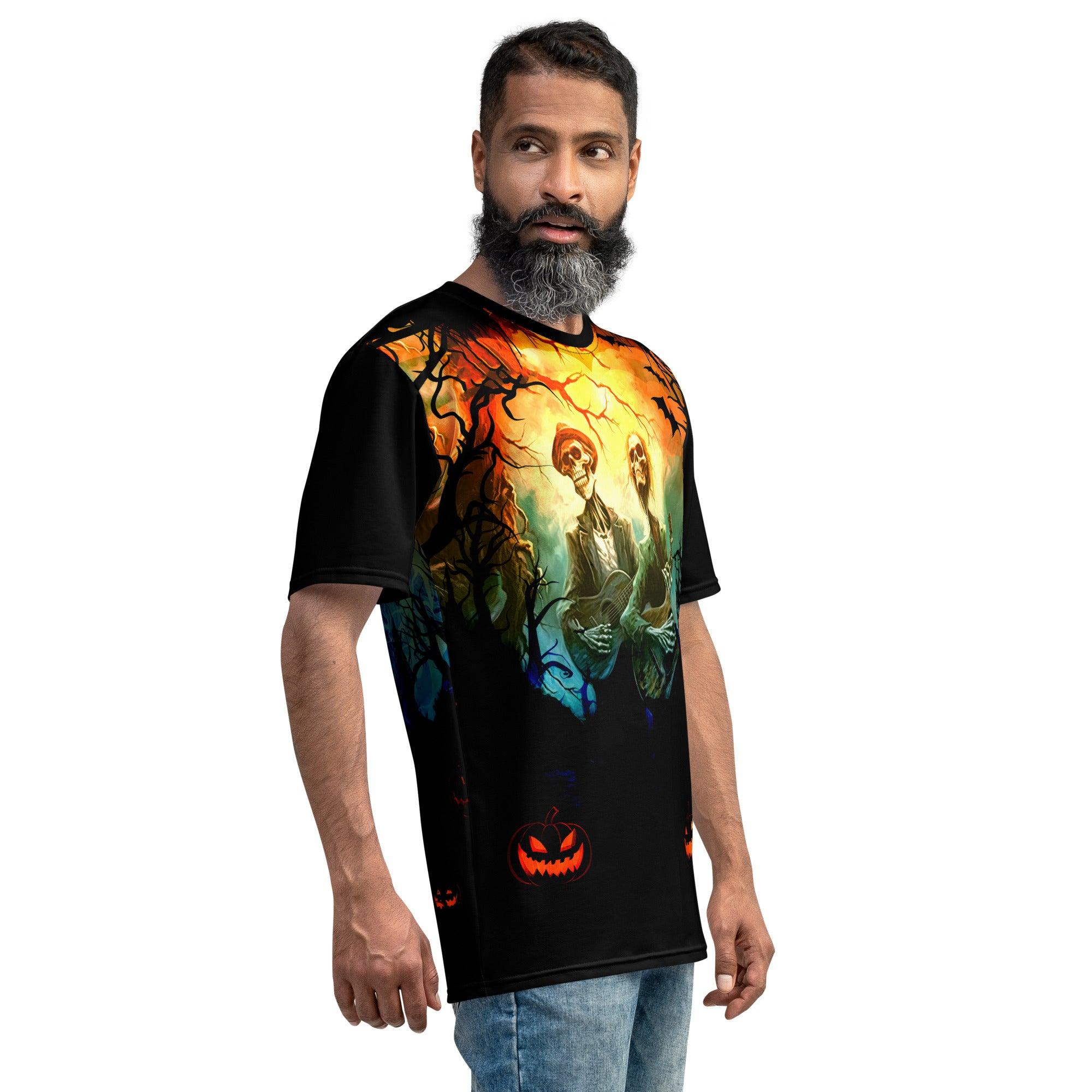 Halloween Moonlit Cemetery Men's Tee - Beyond T-shirts