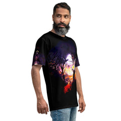 Halloween Owl in Moonlight Men's Crew Neck Tee - Beyond T-shirts