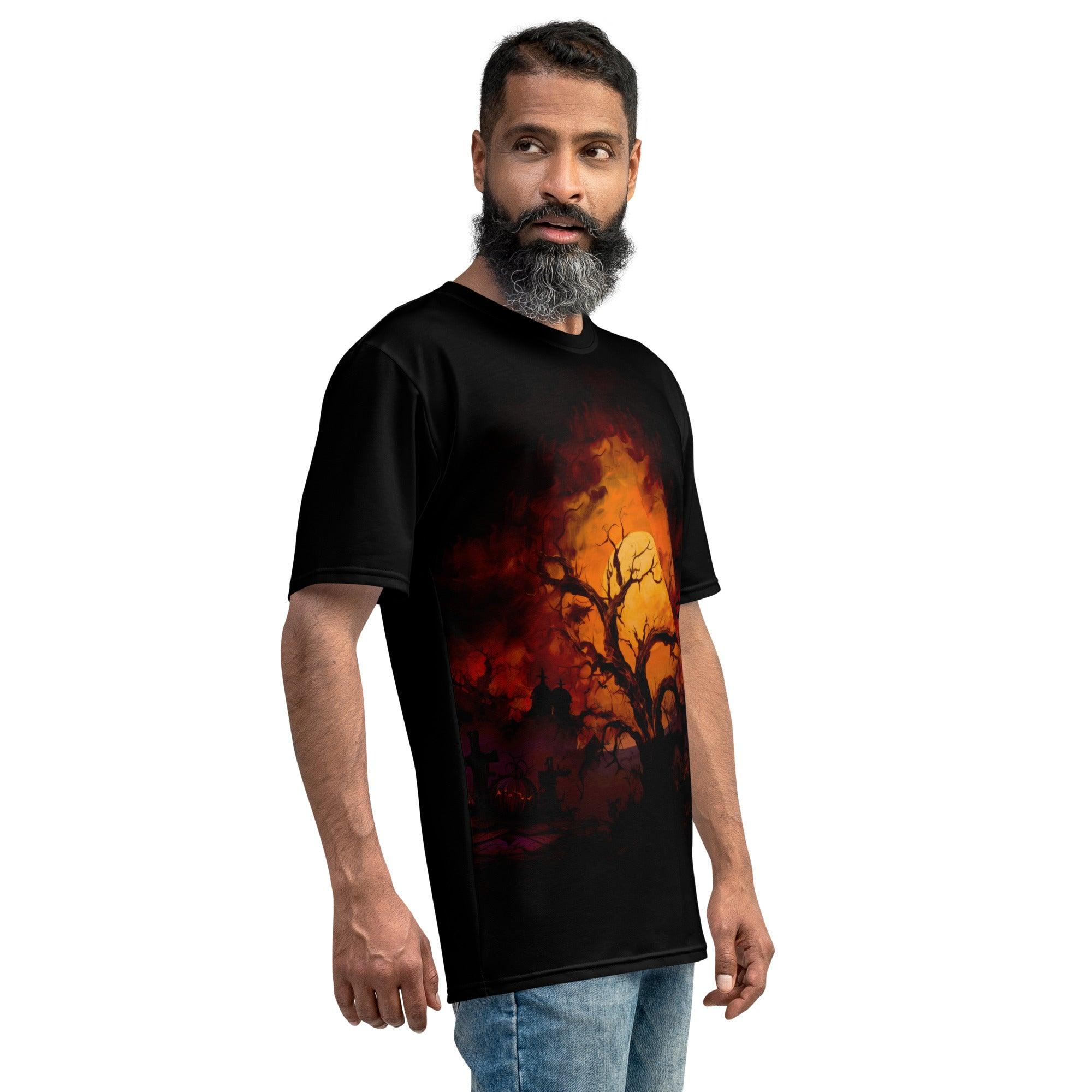 Grim Reaper's Scythe Men's All-Over Print Halloween Shirt - Beyond T-shirts