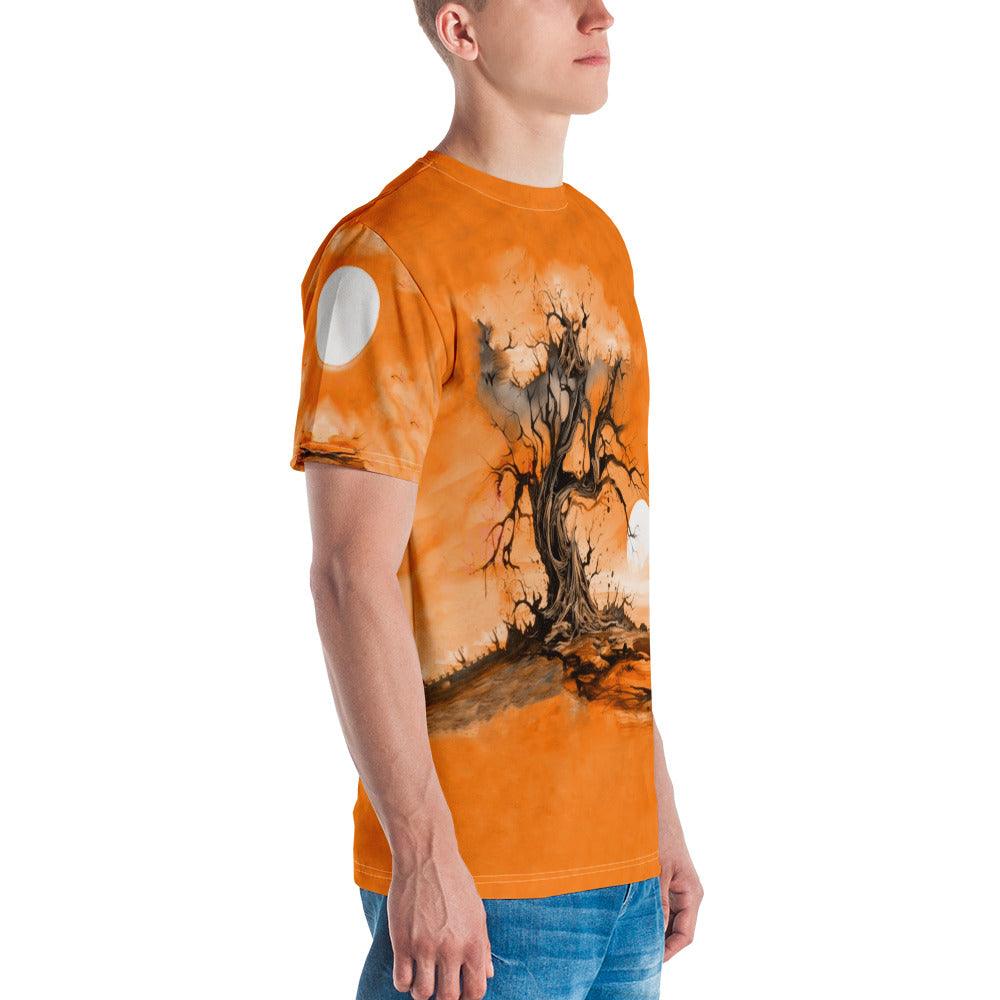 Moonlit Wolf Howling Halloween All-Over Print Tee - Beyond T-shirts