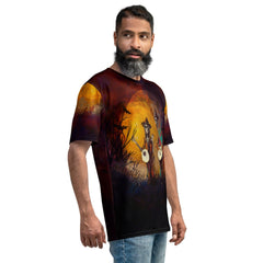 Haunted Pumpkin Patch Men's Halloween Crew Neck Tee - Beyond T-shirts