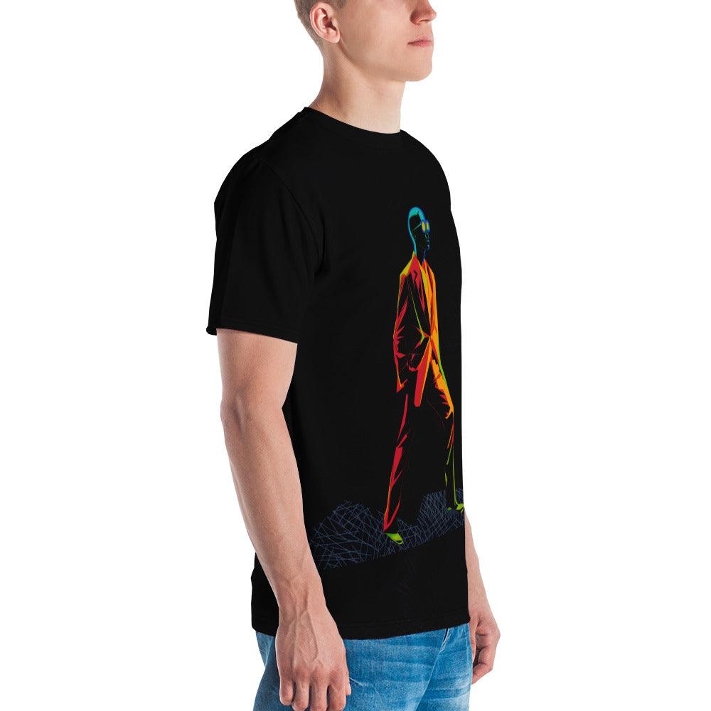 Art Deco Inspired Style Men's All-Over Print Crew Neck T-Shirt - Beyond T-shirts