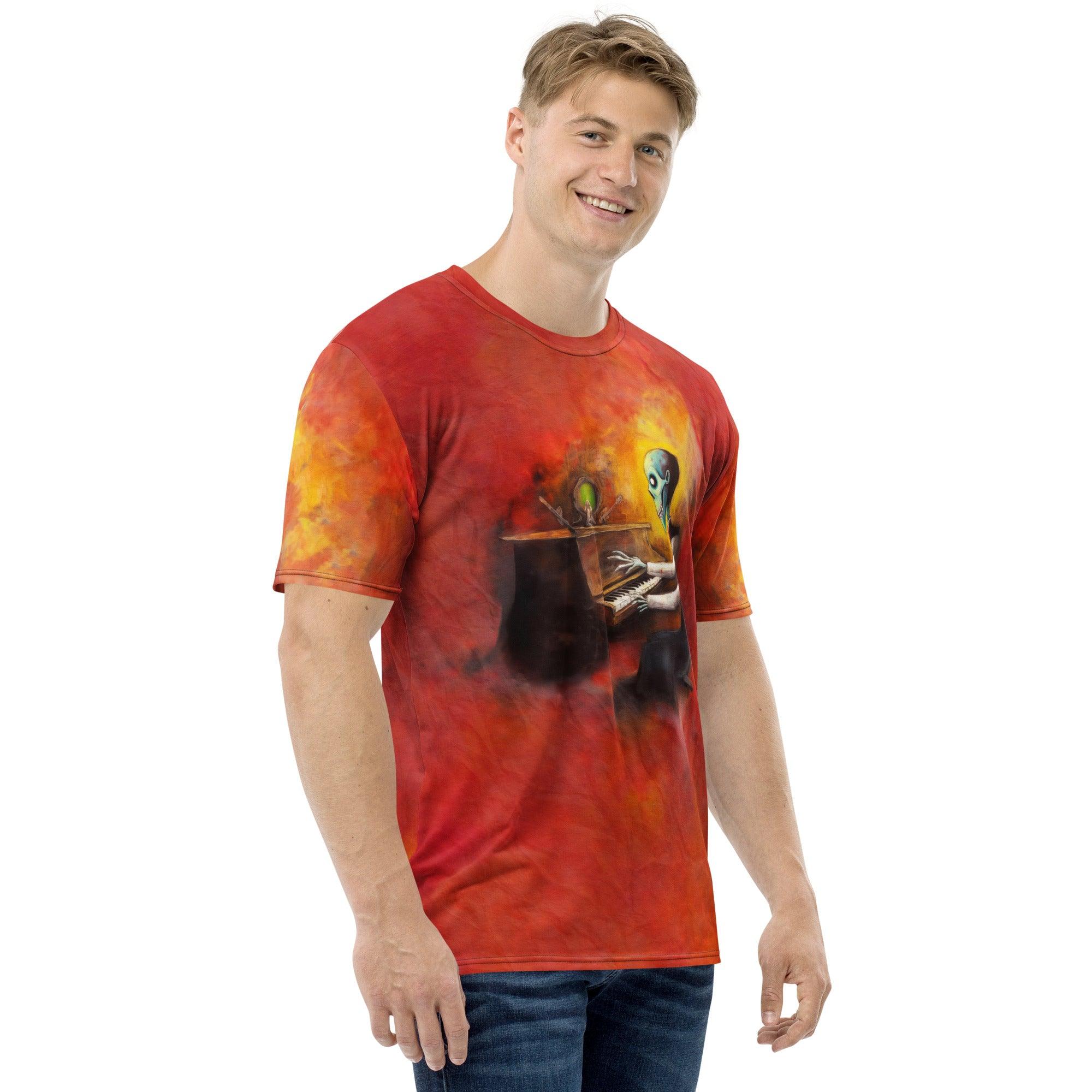 Vampire's Lair Halloween All-Over Print Men's Crew Neck T-Shirt - Beyond T-shirts