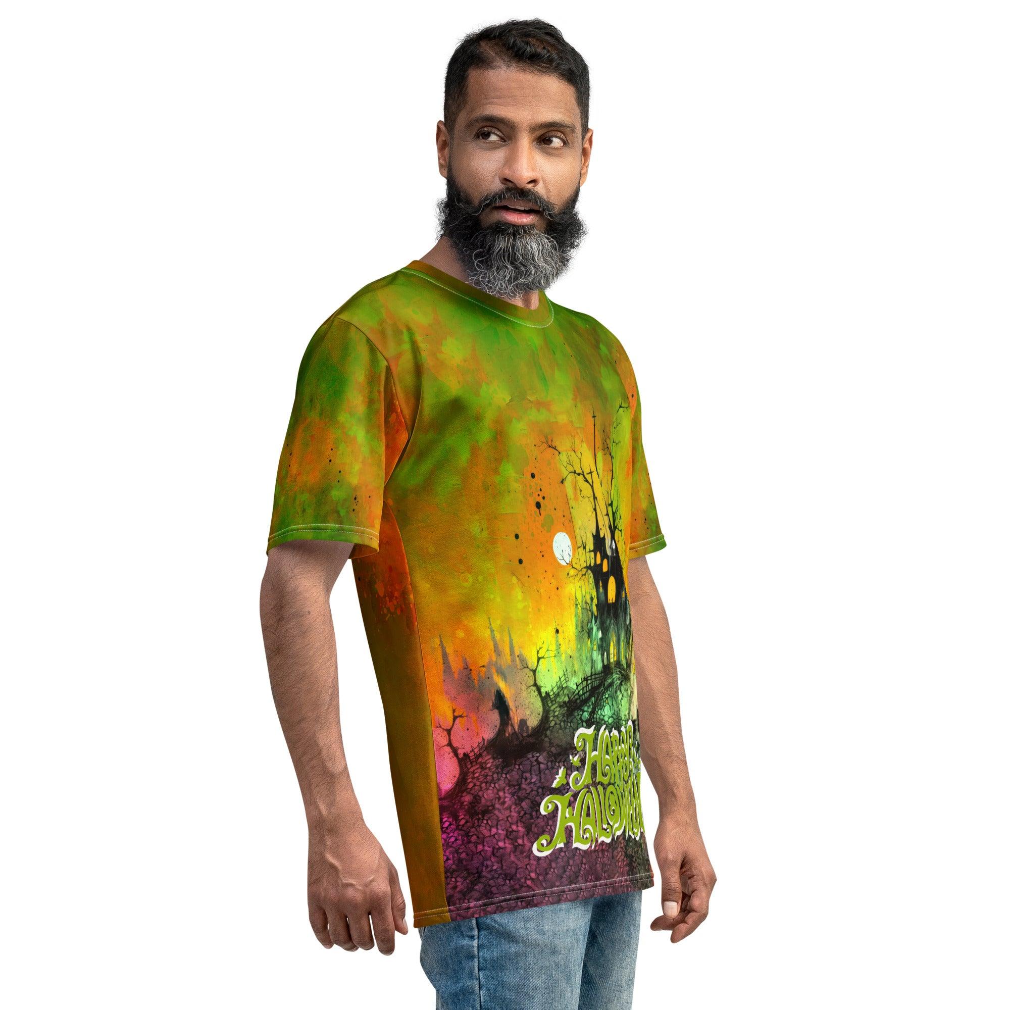 Witch's Broomstick Ride Men's Crew Neck T-Shirt - Beyond T-shirts