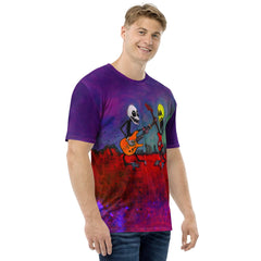 Bats And Moonlight Men's Crew Neck T-Shirt - Beyond T-shirts