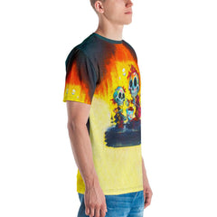 Jack O Lantern Glow All-Over Print Men's Crew Neck T-Shirt - Beyond T-shirts