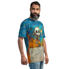 Ghostly Greetings All-Over Print Men's Crew Neck T-Shirt - Beyond T-shirts