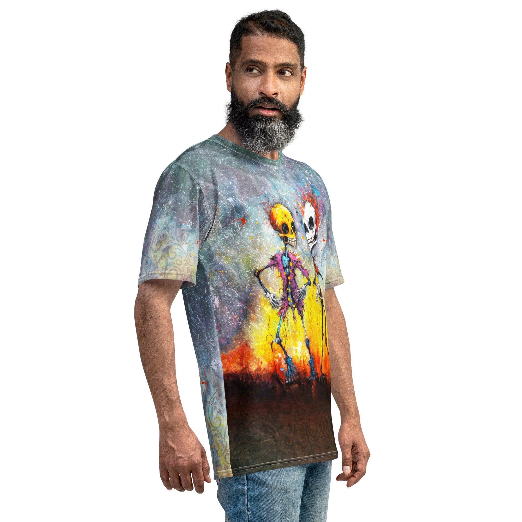 Phantom Fright All-Over Print Men's Crew Neck T-Shirt - Beyond T-shirts