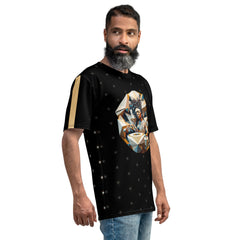 Rhythmic Radiance Men's Crew Neck T-Shirt