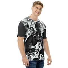 Bass Beat All-Over Print Men's Crew Neck T-Shirt