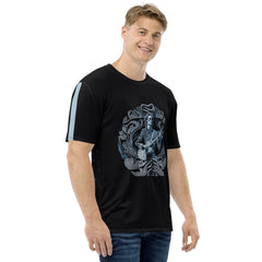 Stylish Men's T-Shirt Featuring Vocal Virtuosos Print Pattern