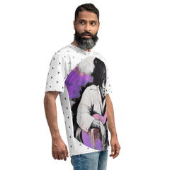 Dynamic Lines All-Over Print Men's Crew Neck T-Shirt