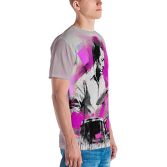 Pastel Horizon All-Over Print Men's Crew Neck T-Shirt