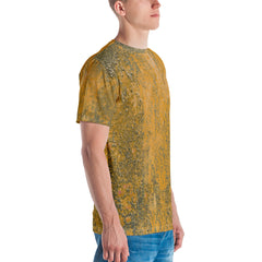 Distressed Denim Men's Crew Neck T-Shirt