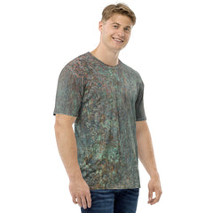 Antique Bronze Texture Crew Neck T-Shirt