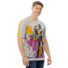 Geometric Harmony All-Over Print Men's Crew Neck T-Shirt