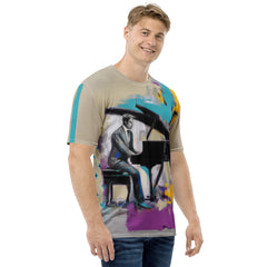 Muted Tones All-Over Print Men's Crew Neck T-Shirt