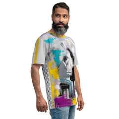 Geometric Harmony Abstract Men's Crew Neck T-Shirt