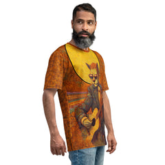 Sailor Cat All-Over Print Men's Crew Neck T-Shirt