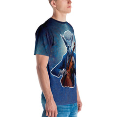 Spectacled Alien All-Over Print Men's Crew Neck T-Shirt