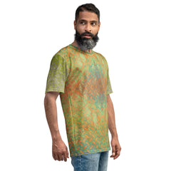 Honeycomb Hurdle Texture Men's Crewneck Tee