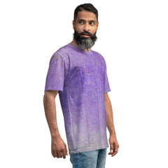 Linen Luxe Texture Men's Crew Neck T-Shirt