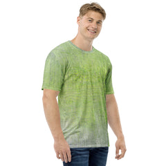 Jacquard Jet Texture Men's Crew Neck T-Shirt