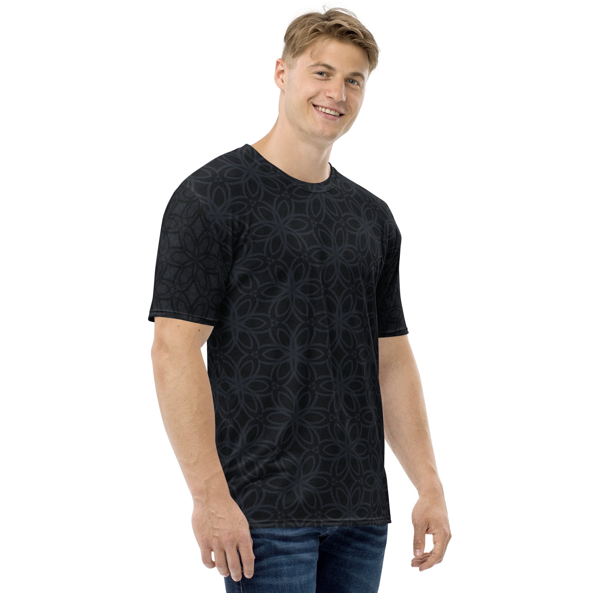 Brushstroke Harmony Men's Crewneck Tee