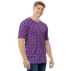 Abstract Geometric Pattern Men's Crew Neck T-Shirt