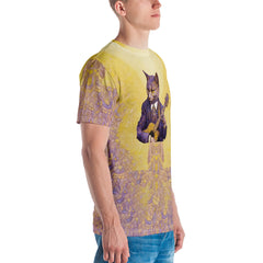 Culinary-inspired men's t-shirt with octopus design.