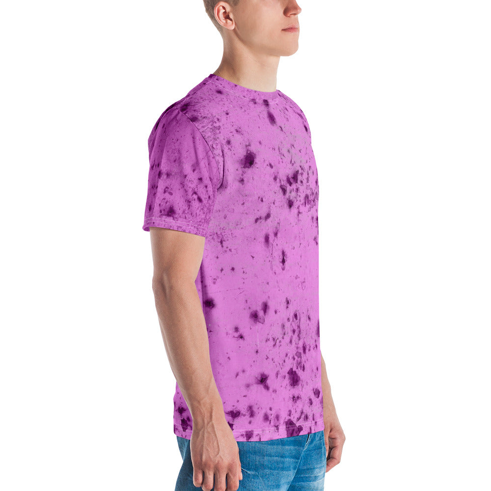 Vibrant Abstract Adventure Men's T-Shirt for outdoor enthusiasts