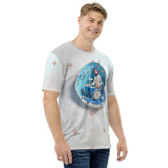 Origami Serenity Men's T-Shirt in Crew Neck Style