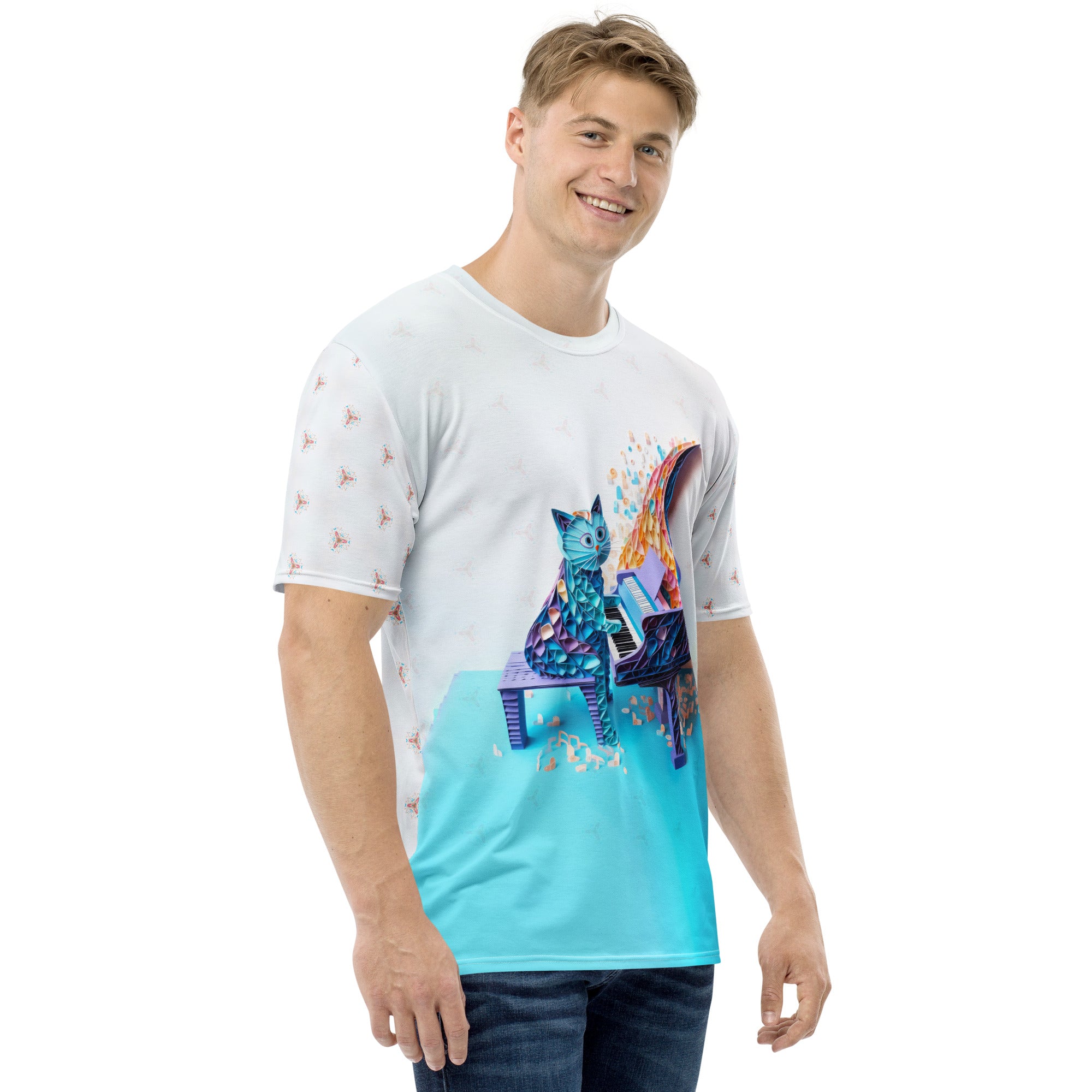 Origami Owl Wisdom Men's Crew Neck T-Shirt in a casual outfit.