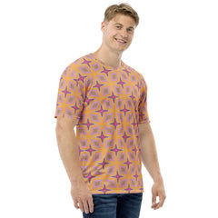 Optical Illusion Men's Crewneck T-Shirt featuring abstract design