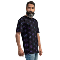 Bold Artistic Splatter crew neck tee for men