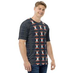 Men's crew neck t-shirt with cityscape design