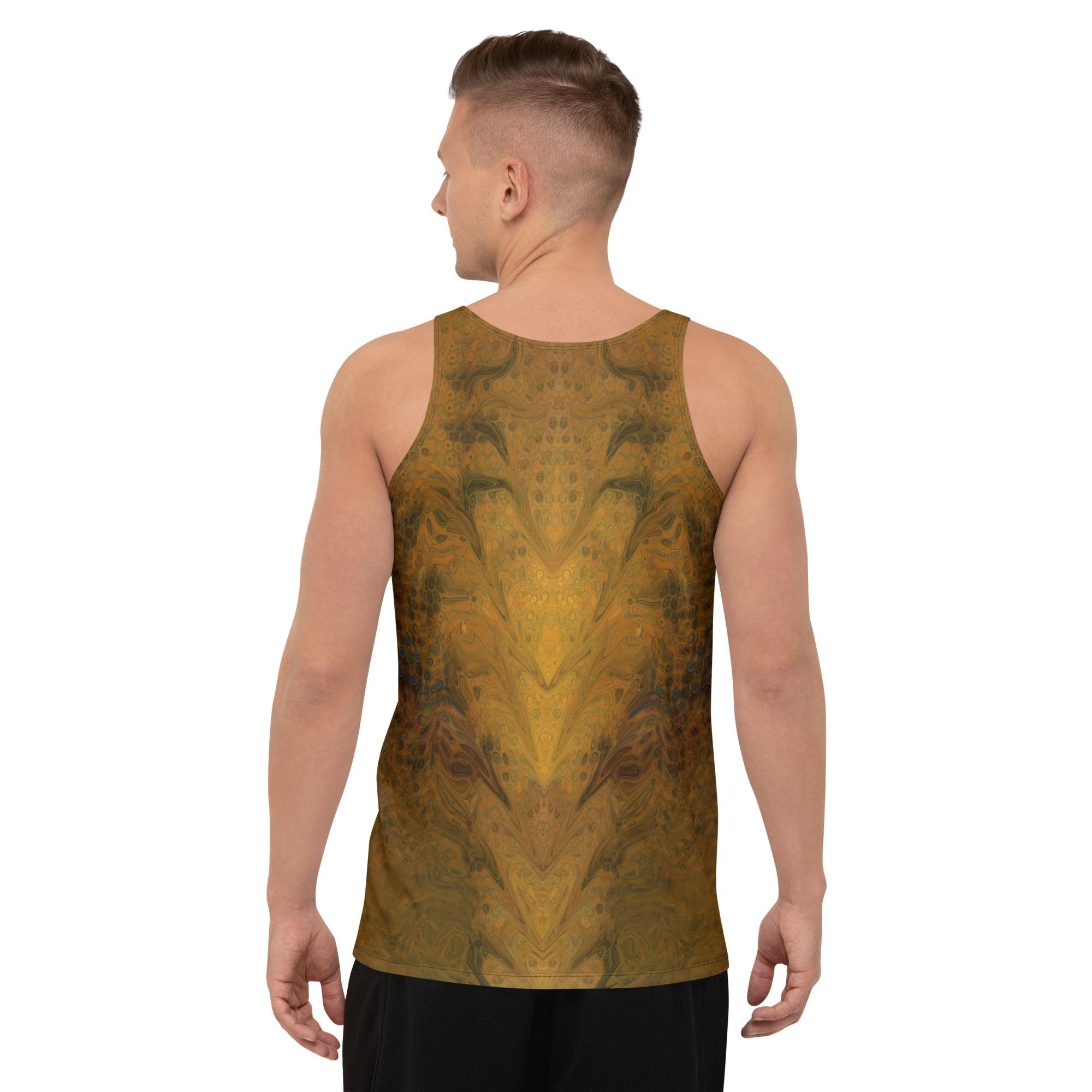 Men's Sleeveless Shirt in Radiant Reflections IV Design.
