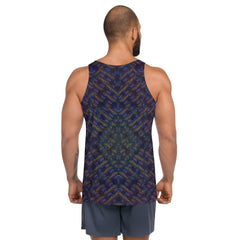 Men's Tank Top in Black - Serene Sanctuary IV Collection.