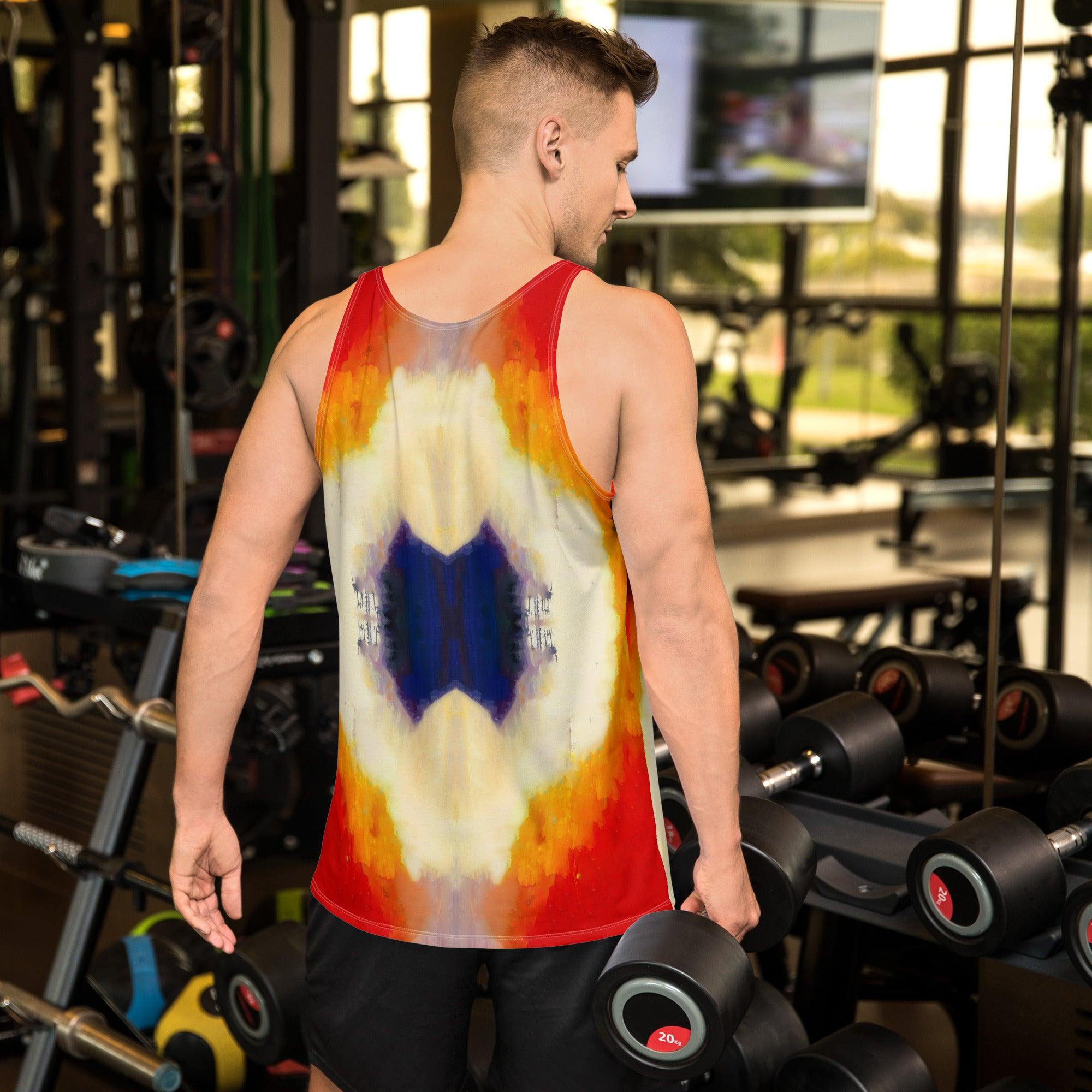 NS 839 Men's tank top in workout setting.