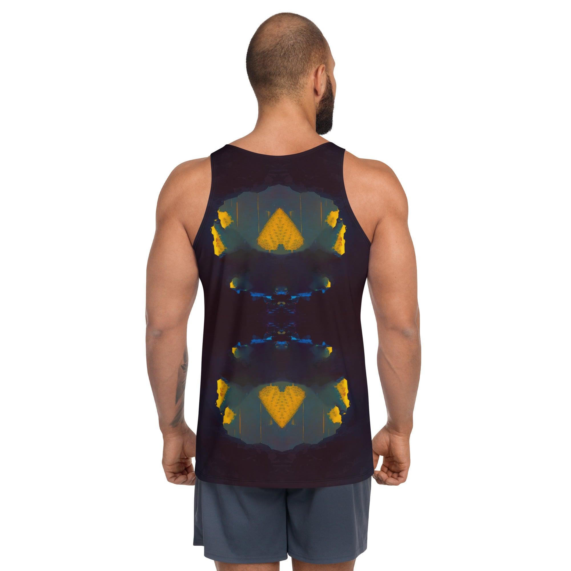 Lifestyle image of NS 847 Men's tank top for casual wear.